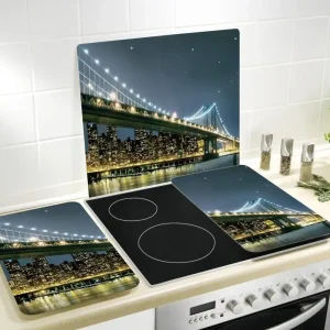 Cena promocyjna Szklane płyty ochronne BROOKLYN BRIDGE na kuchenkę - zestaw multi - 3 płyty, WENKO