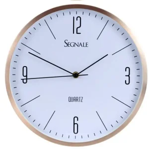 Okrągły zegar ścienny SEGNALE, aluminium, Ø 30 cm Zniżka