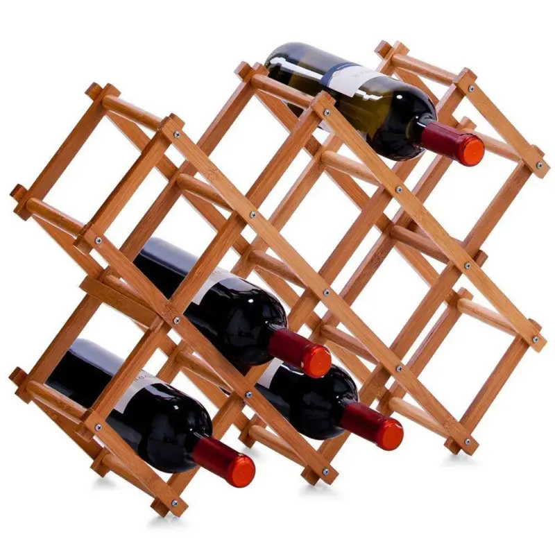 Bestseller Bambusowy stojak na wino - 10 butelek, ZELLER