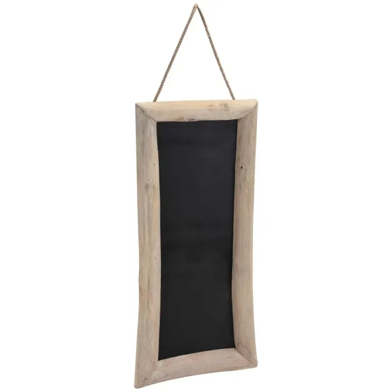 Hit cenowy Tablica na notatki, czarna, 70x30 cm - drewno tekowe
