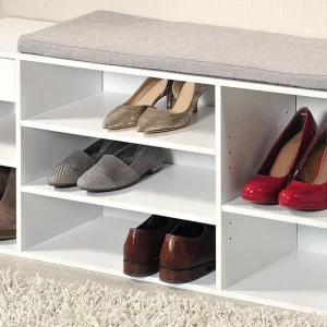 Darmowa dostawa Szafka do przedpokoju na buty, siedzisko, 2w1, białe
