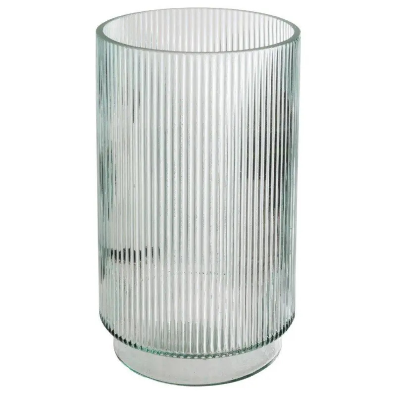 Wazon dekoracyjny, kształt cylindra, ciemnozielony, 25 cm, Atmosphera Hit sprzedaży