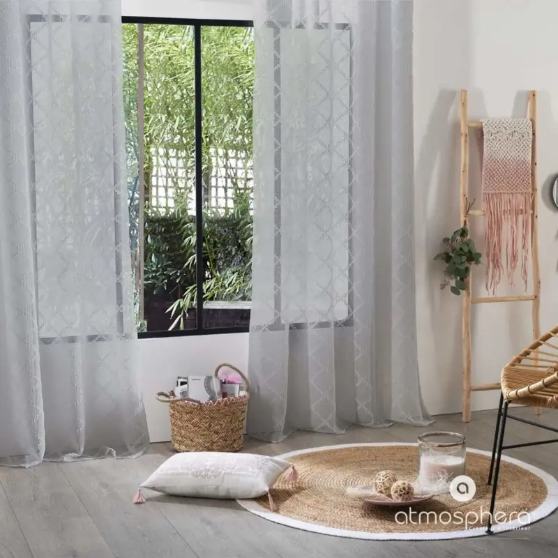 Firana gotowa z geometrycznym nadrukiem, 140 x 240 cm Sprawdź teraz