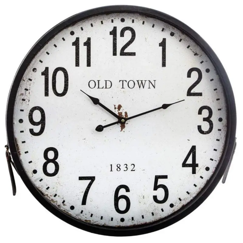 Zegar ścienny Old Town, zegar na ścianę do salonu, kuchni, Ø 55 cm Bezpieczne zakupy