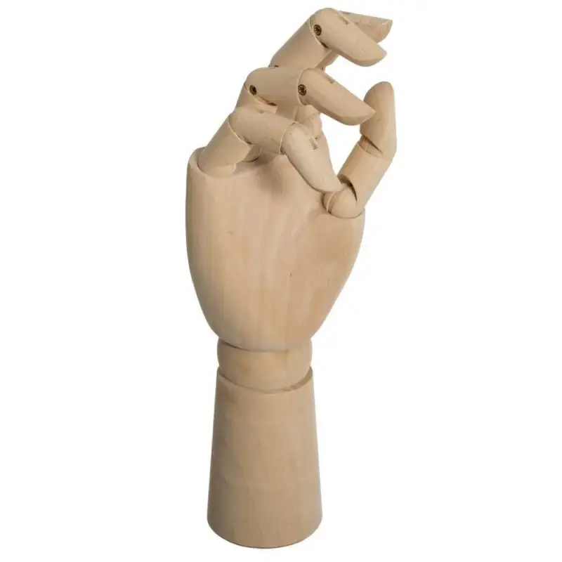 Bezpieczne zakupy Model dłoni drewniany, 30 cm