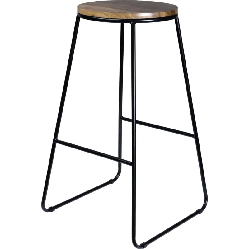 stołek kuchenny wysoki TEAK, 70 cm, drewniany Dodaj do koszyka