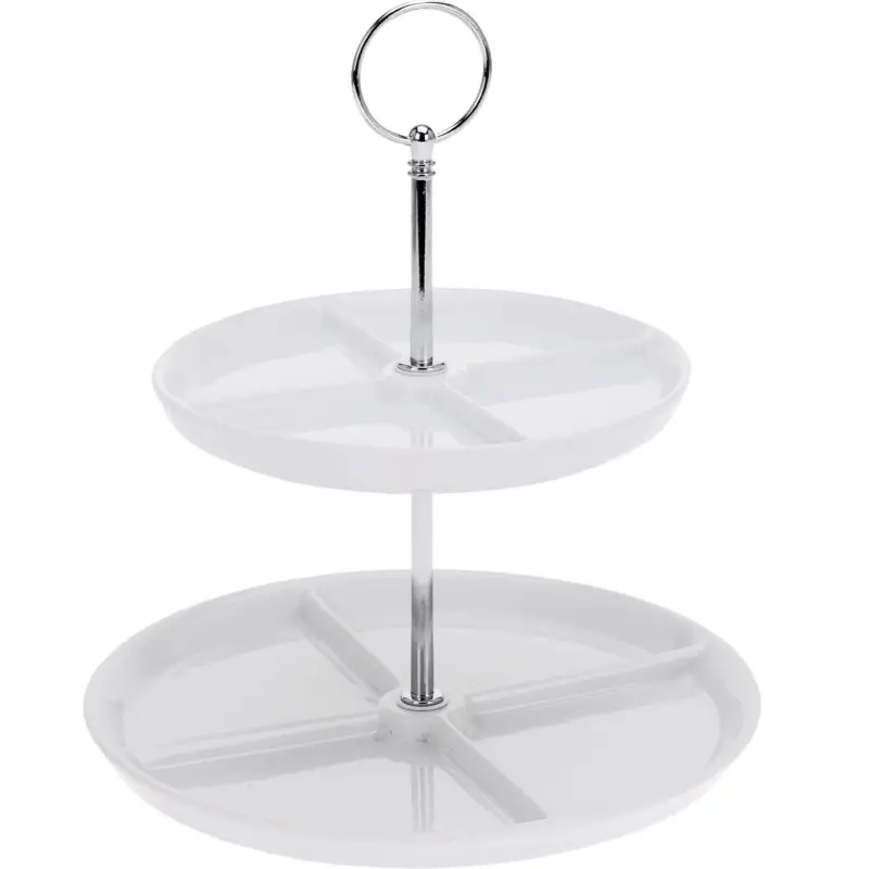Nowość Patera porcelanowa z 2 poziomami, 26 cm