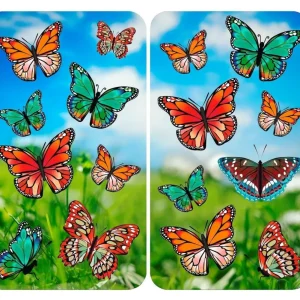 Hit sprzedaży Szklane płyty ochronne BUTTERFLY, 2 sztuki, WENKO