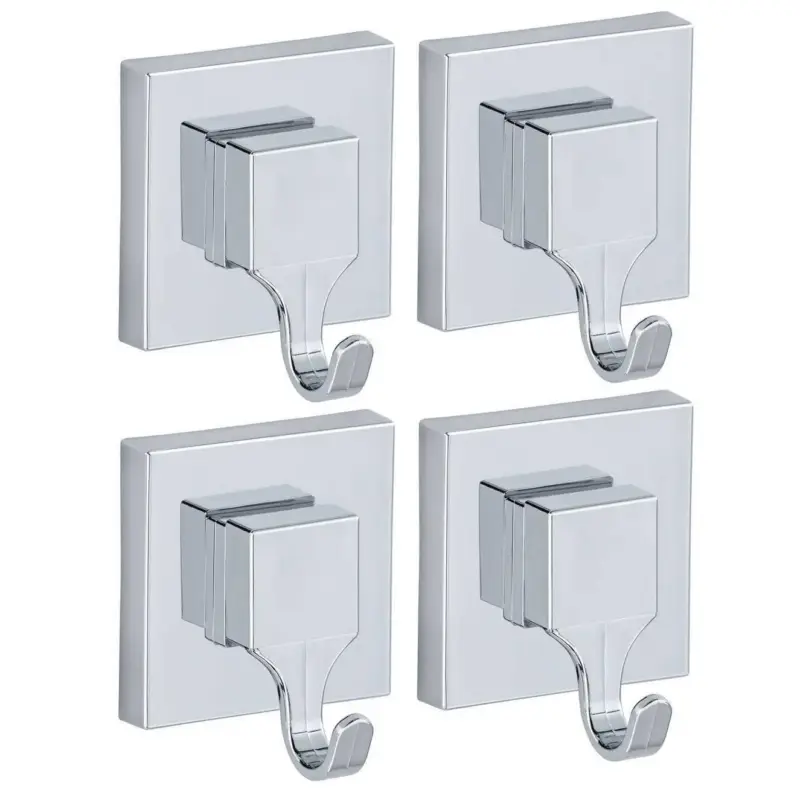Wieszaki na przyssawki QUADRO, Vacuum-Loc, zestaw 4 sztuk, WENKO Tylko dziś
