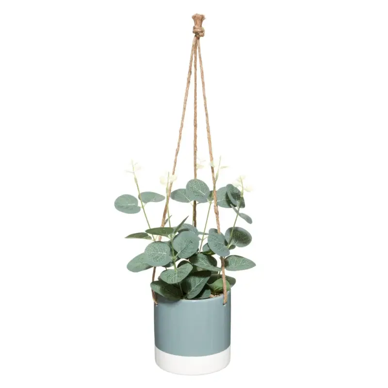 Sztuczne kwiaty doniczkowe EUKALIPTUS, do zawieszenia, 44 cm Dostępne od ręki