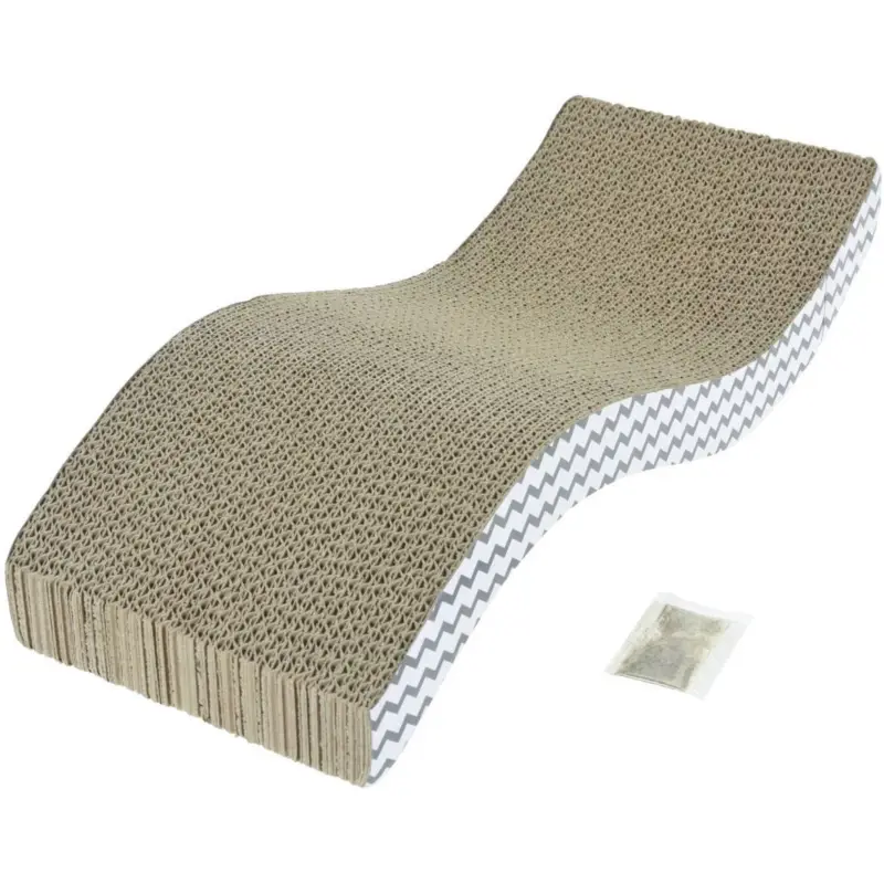 Kartonowy drapak dla kota z kocimiętką, 52,5 x 20,5 cm Obniżka ceny