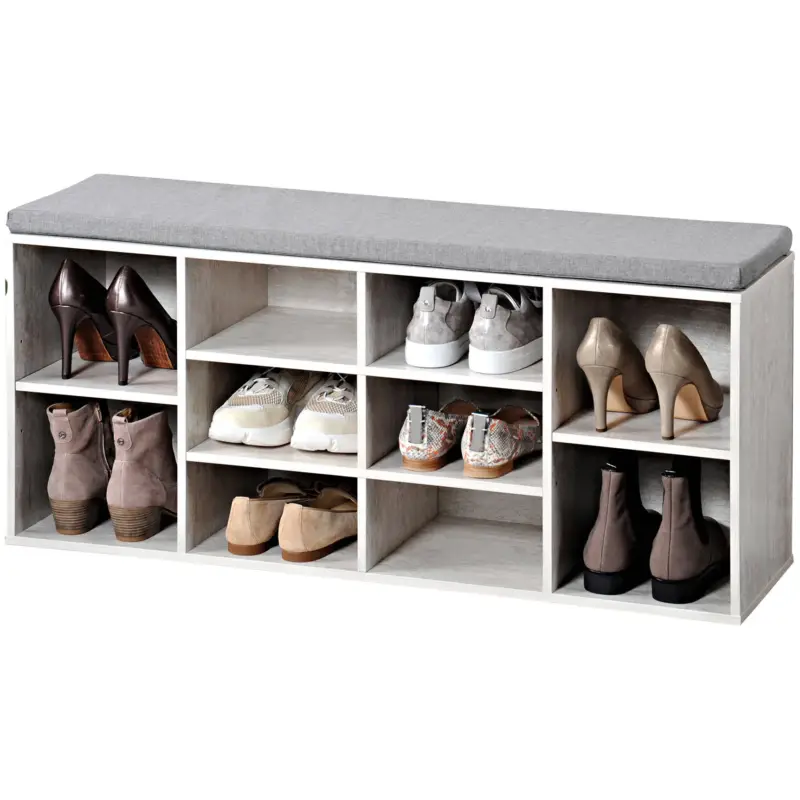 Oferta czasowa Szafka na buty z siedziskiem, 103,5 x 29,5 x 48 cm