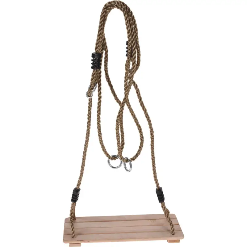 Huśtawka dla dziecka WOOD z drewnianym siedziskiem 40 x 16 cm Ograniczona ilość