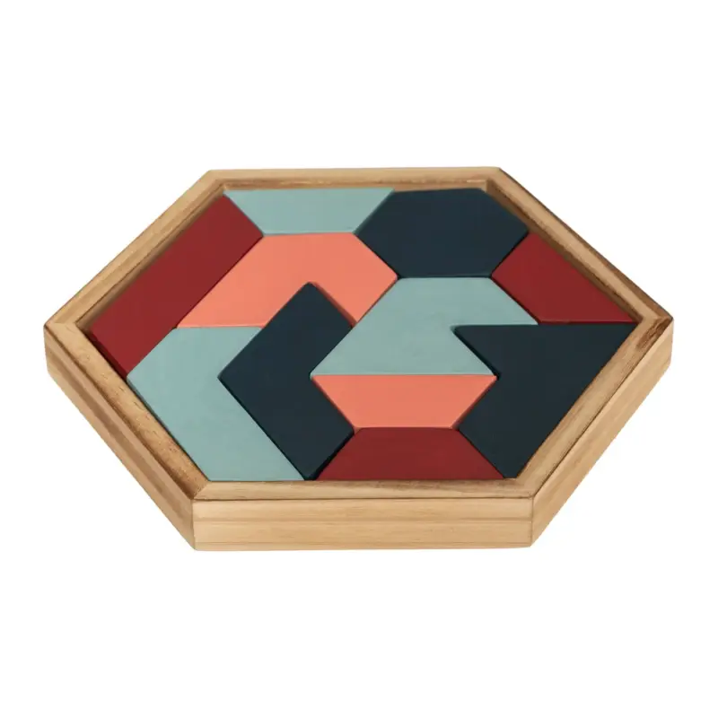 Kup online Drewniana układanka edukacyjna, puzzle