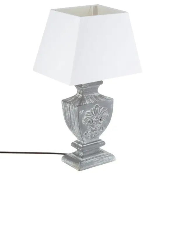 OUTLET - Lampa stołowa PATINE, 53 cm, szara Oferta