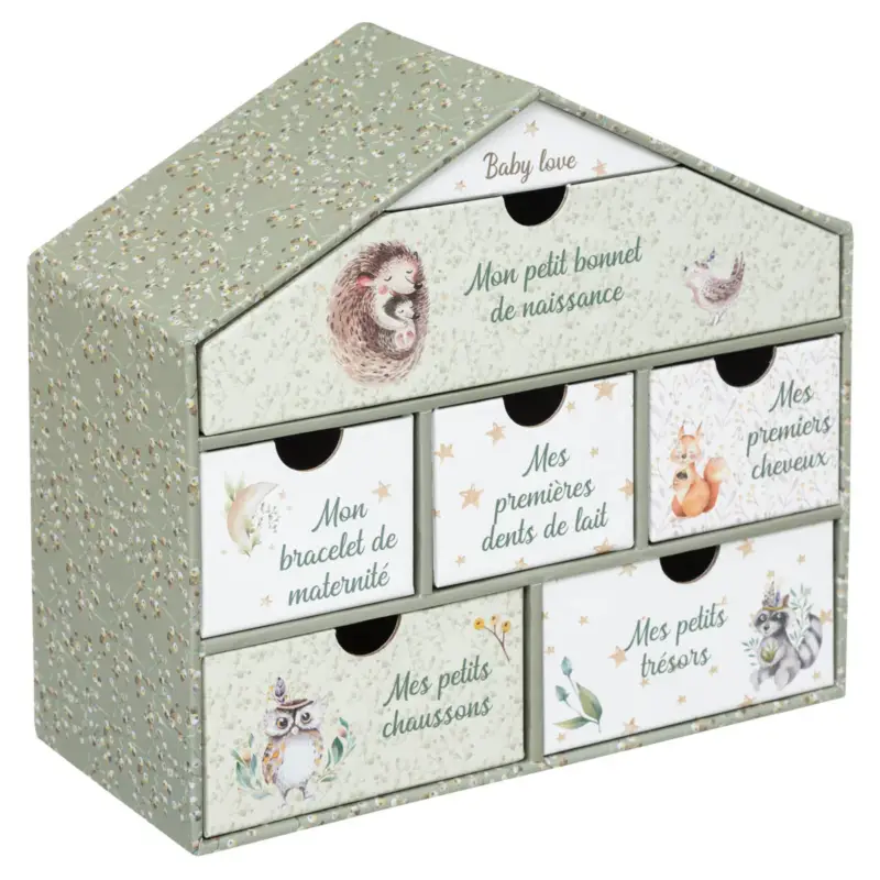 Cena promocyjna Pudełko wspomnień MEMORY BOX, domek, 20,3 x 9 x 19 cm