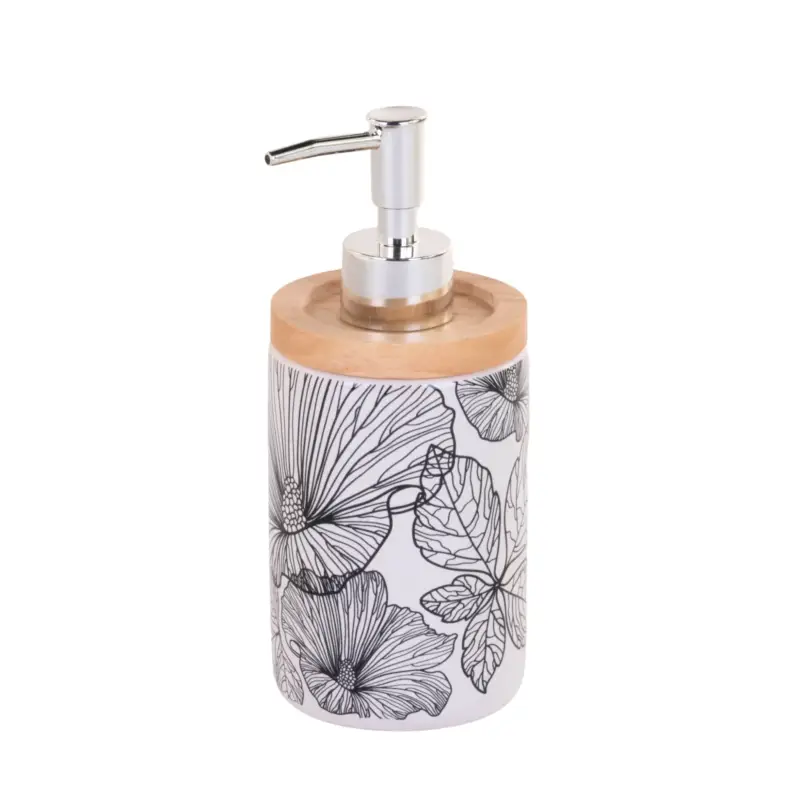 Tani Dozownik do mydła BLACKFLORA, ceramiczny