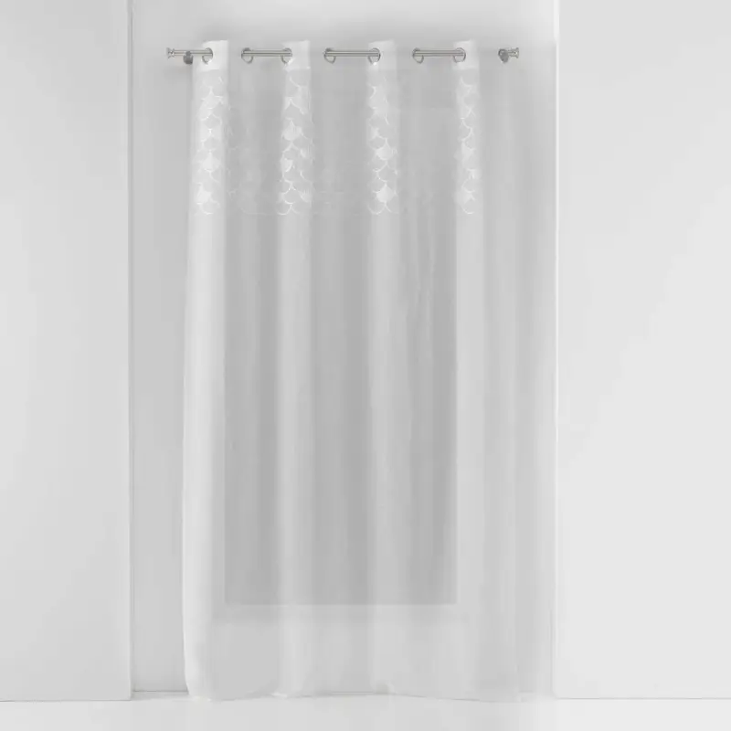 Nowy Firanka na przelotkach z haftem YAELLE, 135 x 280 cm