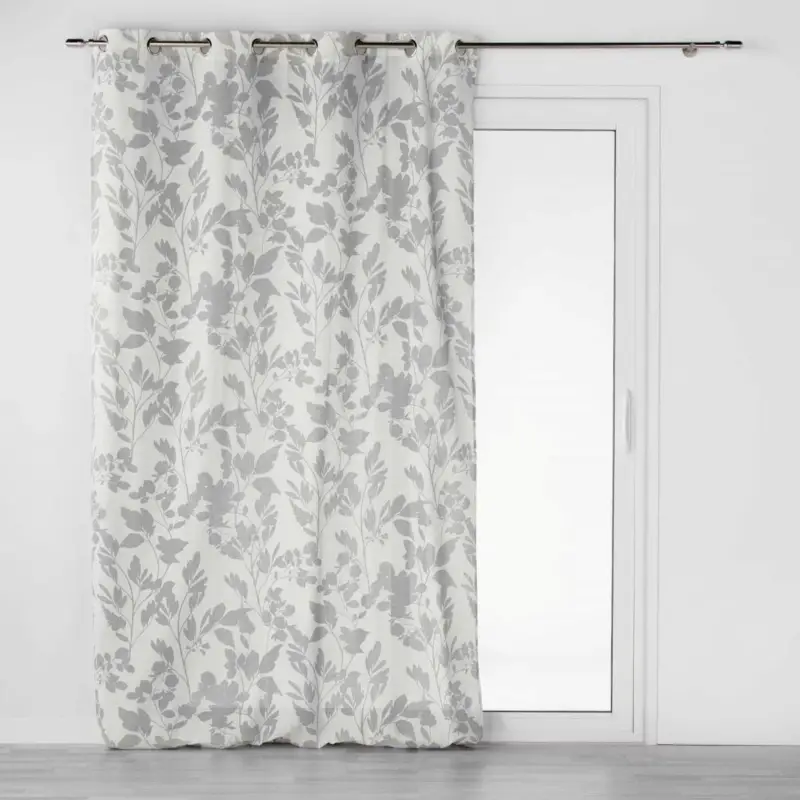 OUTLET Zasłona do salonu FICUSIA, na przelotkach, bawełniana, 140 x 240 cm Wybór klientów