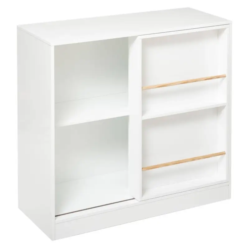 Kup teraz Biblioteczka dla dzieci, drewniana, biała, 75 x 76 cm