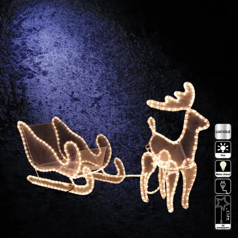 Bestseller Renifer świąteczny 240 LED, ozdoba świetlna zewnętrzna