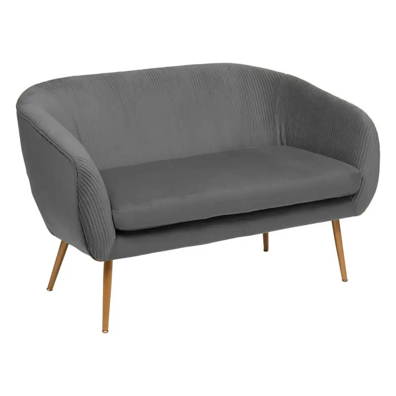 Tani Mała sofa dwuosobowa SOLARO, aksamitne obicie