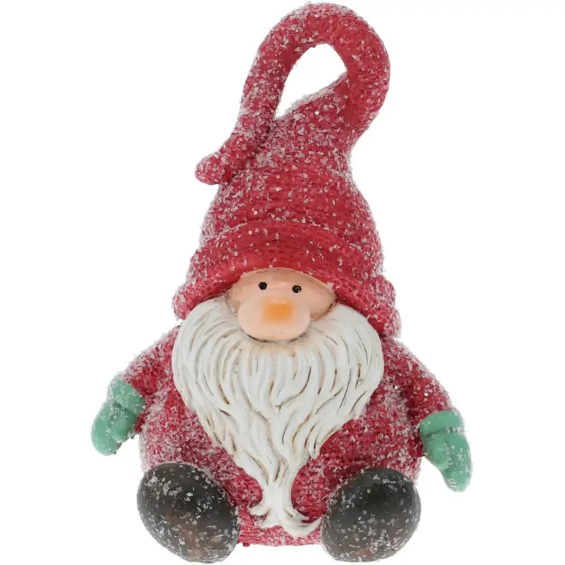 Nowy Dekoracyjny skrzat świąteczny, 14 cm