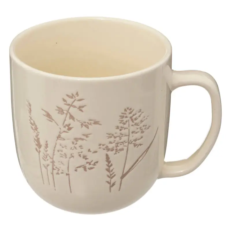 Tylko dziś Kubek ceramiczny ELSA, wzór polnych kwiatów, 300 ml