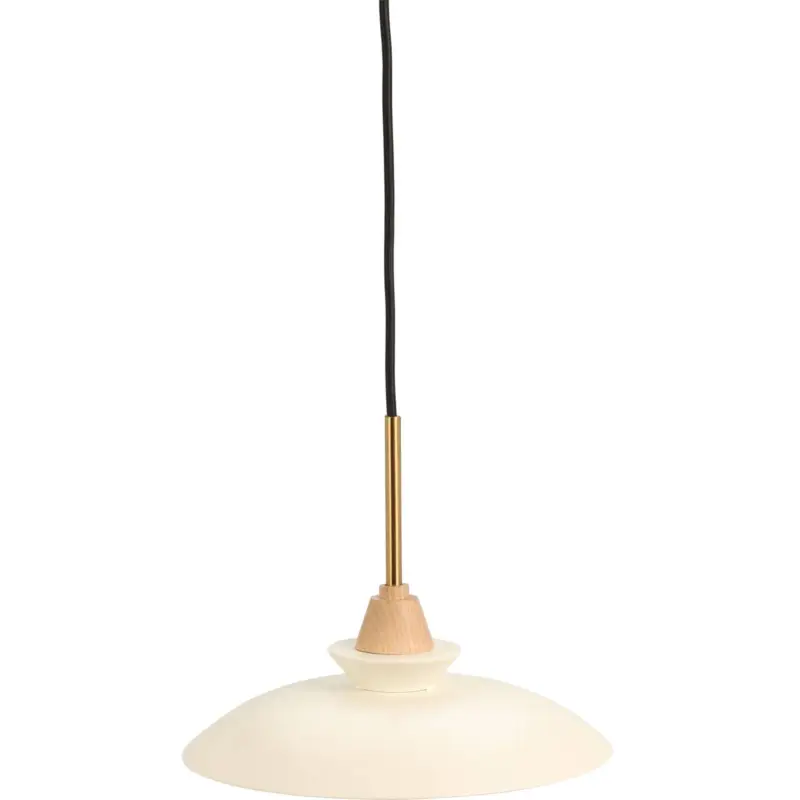 Lampa wisząca z drewnianym akcentem, 26 x 16 cm Łatwy zwrot