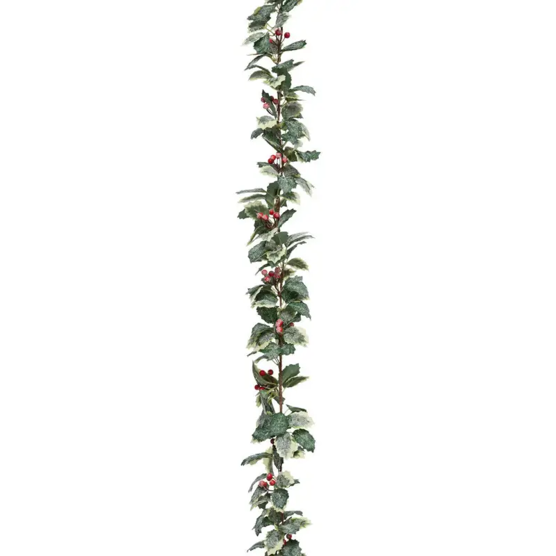 Promocja Girlanda z liści ostrokrzewu, 180 cm