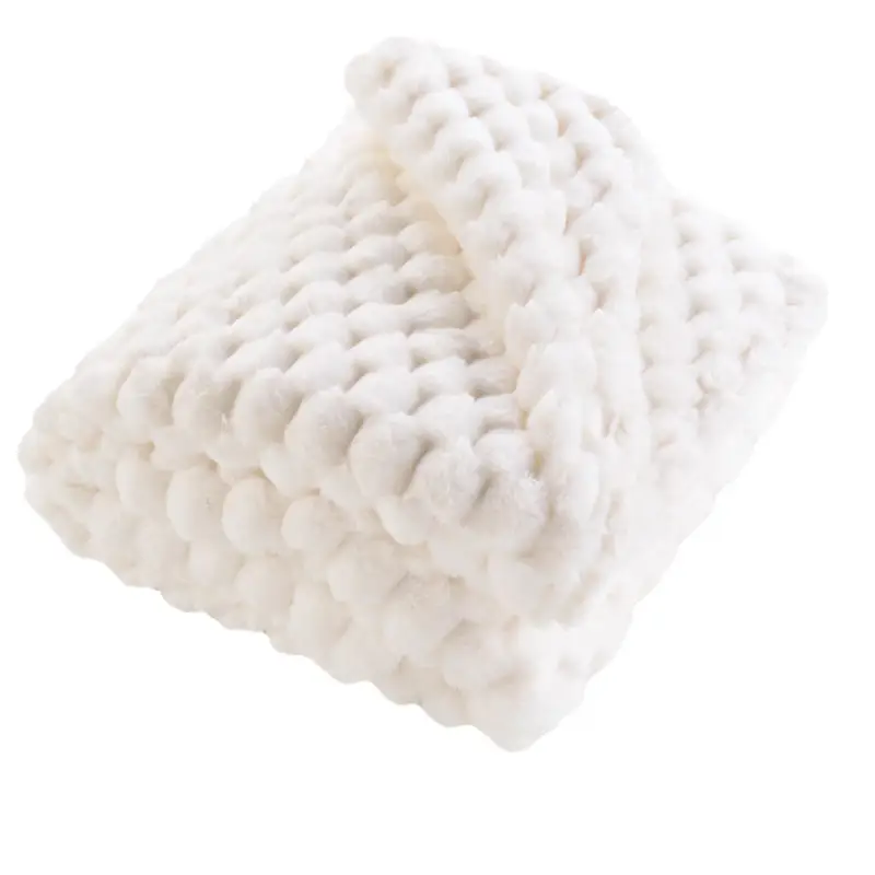 Pikowany koc z pluszowego materiału, FROSTY Nowy