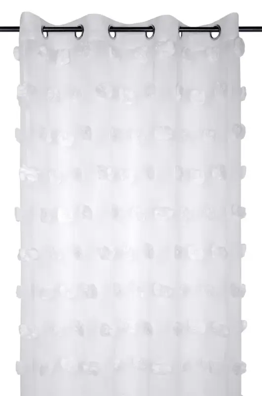 Firana POMPINOU pompony, 135 x 260 cm Bezpieczne zakupy