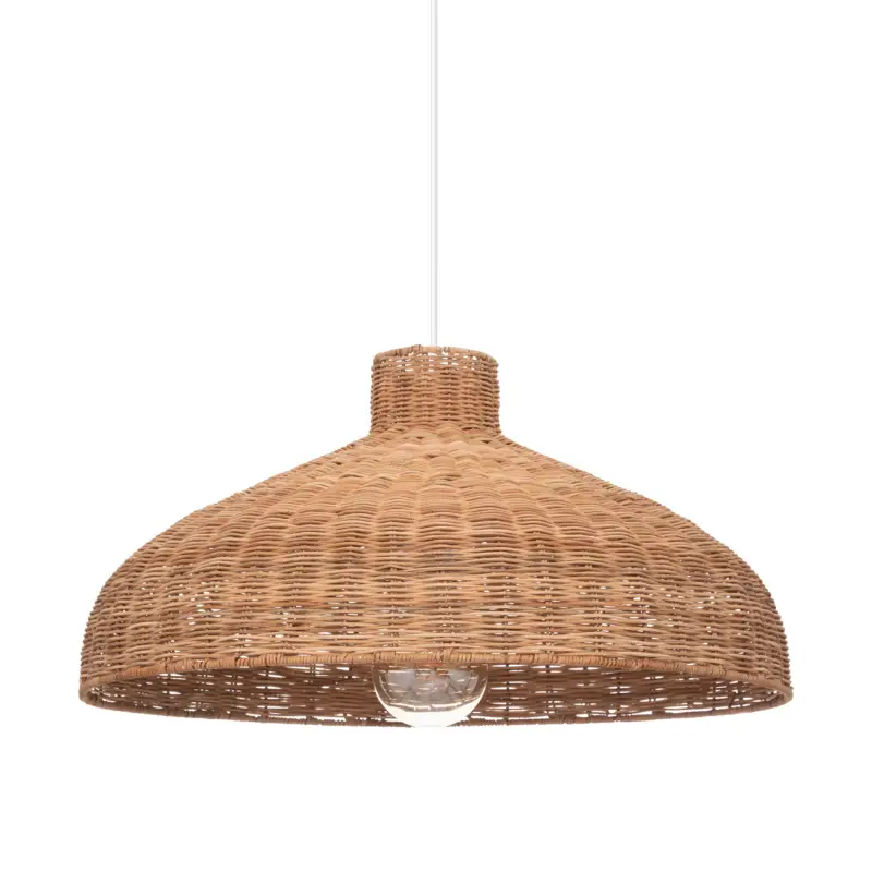 Wyjątkowa oferta Lampa wisząca ORIGANES z rattanowym kloszem, Ø 58 cm