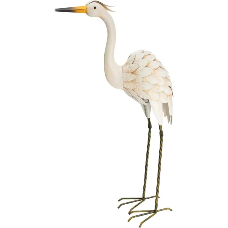 Oferta czasowa Figurka ogrodowa żuraw z metalu, 75 cm