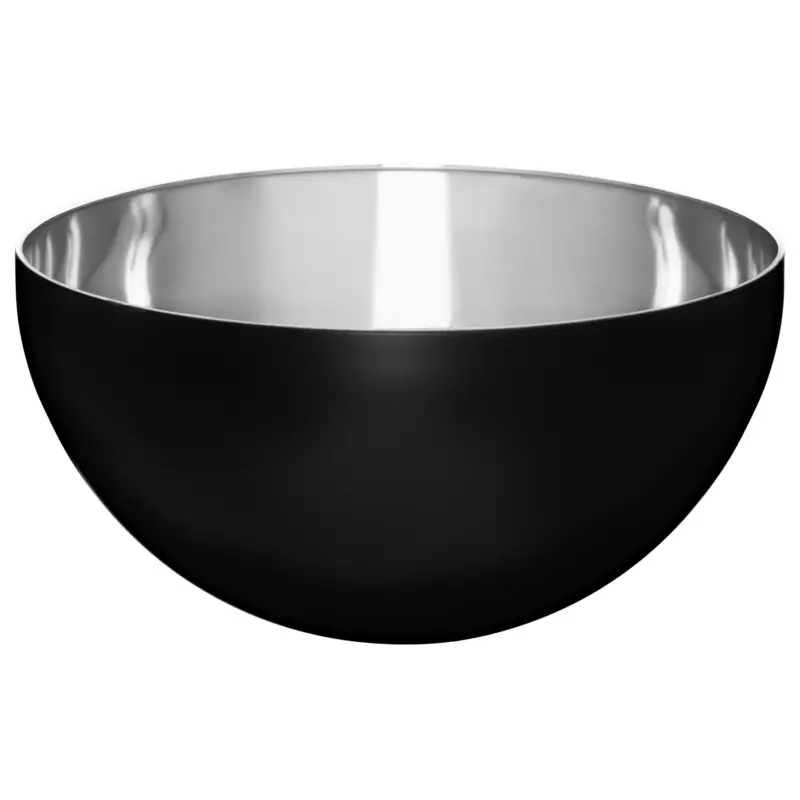 Darmowa dostawa Czarna miska ze stali, Ø 24 cm
