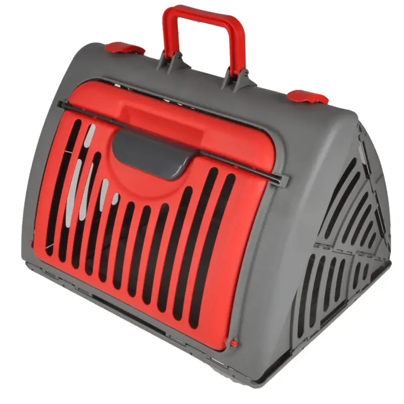 Kup online OUTLET Klatka transportowa dla kota i psa, składana, plastik, 46 x 35 x 33 cm