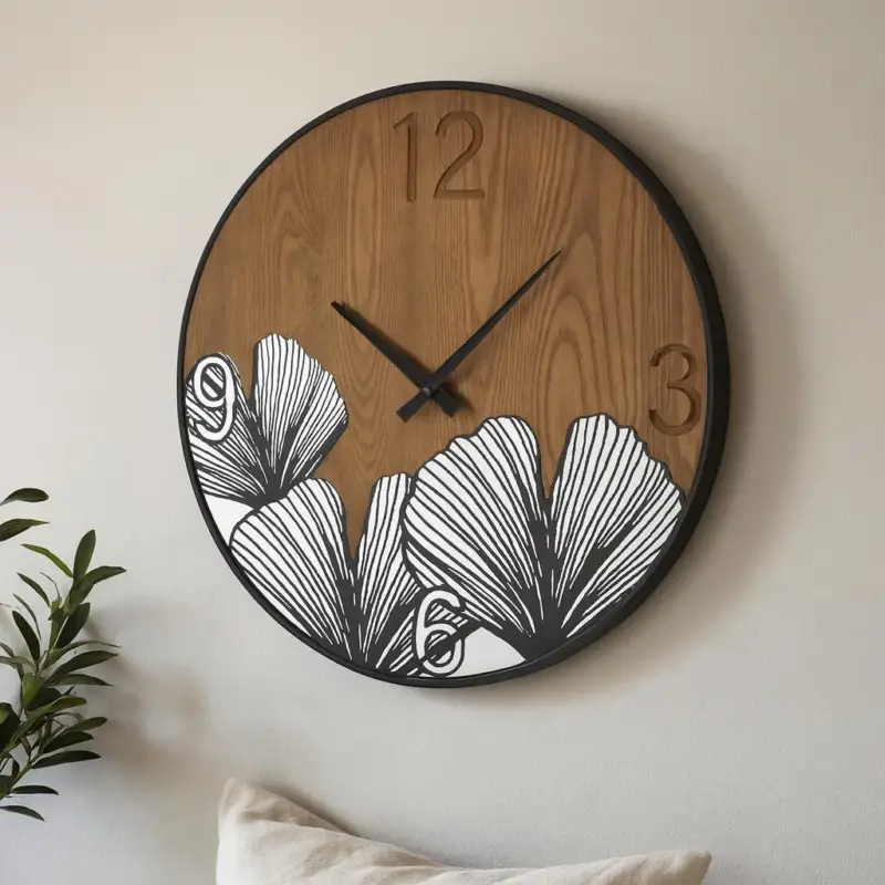 Zegar ścienny WOOD, brązowy, Ø 60 cm Zamów teraz