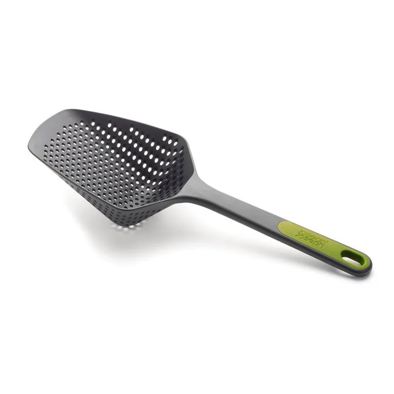 Bezpieczna płatność Łyżka perforowana SCOOP PLUS , szara, Joseph Joseph
