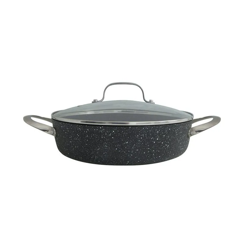 Bezpieczne zakupy Patelnia do serwowania NEVERSTICK2 28 cm, 3,5 l, z pokrywką, Eaziglide