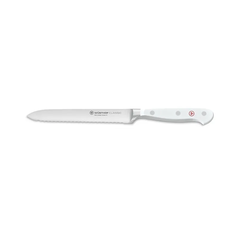 Darmowa dostawa Nóż do kiełbasy CLASSIC WHITE 14 cm, Wüsthof