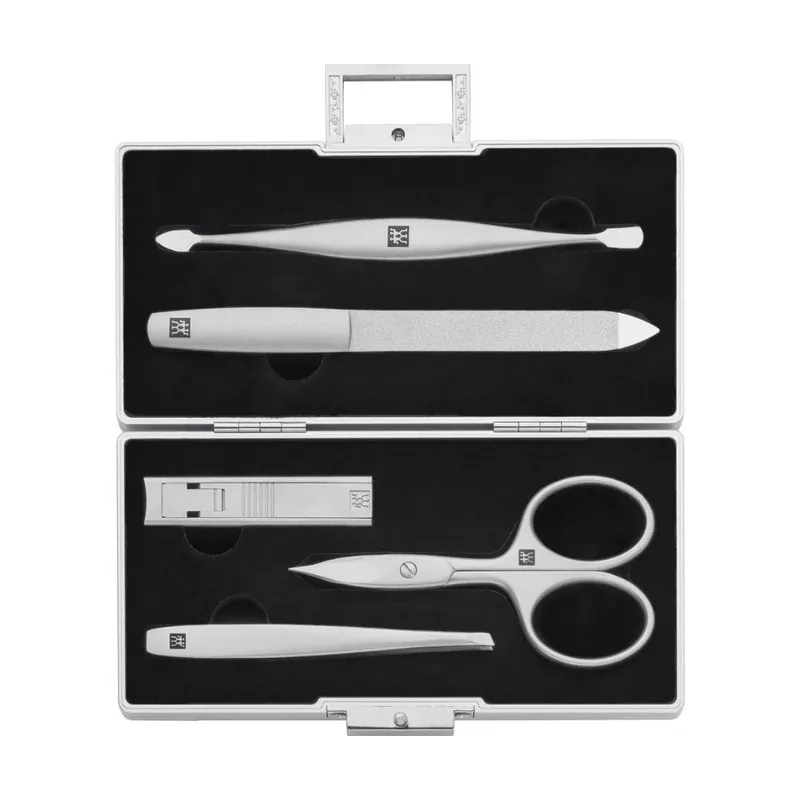 Nowy Zestaw do manicure BT TWINOX, 5 el., czarne aksamitne etui, Zwilling