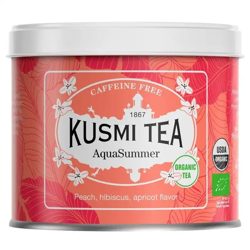 Herbata owocowa AQUA SUMMER, puszka herbaty liściastej 100 g, Kusmi Tea Ostatnie sztuki