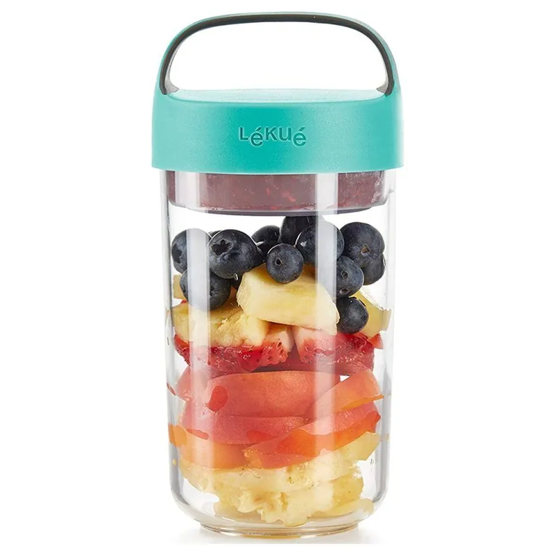 Oferta limitowana Słoik na lunch JAR TO GO 600 ml, turkusowy, Lékué
