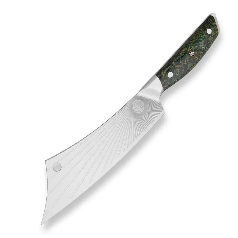 Bezpieczne zakupy Nóż szefa kuchni BBQ MAX SANDVIK GREEN NORTHERN SUN 21 cm,Dellinger