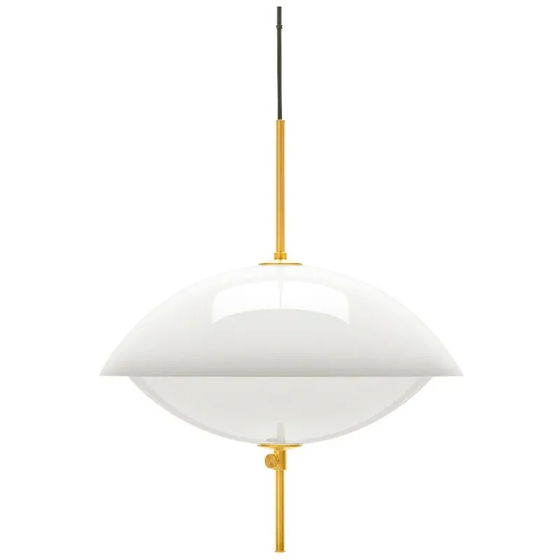 Do wyczerpania zapasów Lampa wisząca CLAM 44 cm, biały/mosiądz, Fritz Hansen