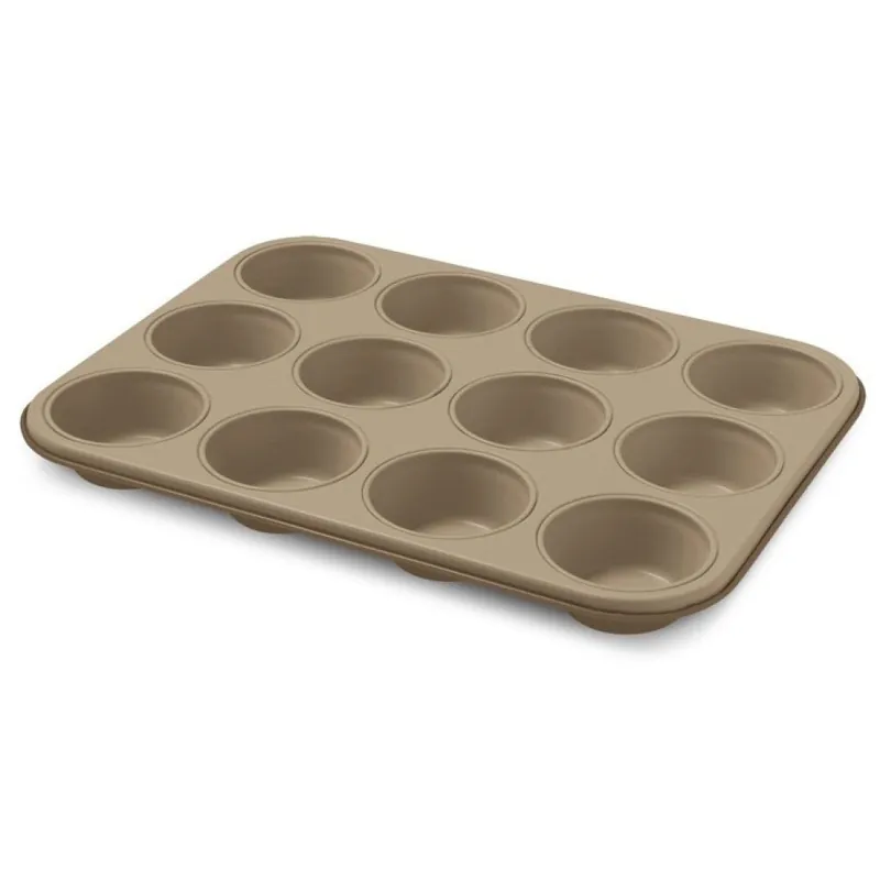 Forma do muffinów GOLD ELEGANCE 35 x 27 cm, brązowa, stalowa, Guardini Sprawdź teraz
