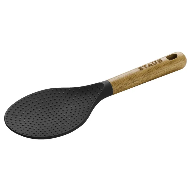 Łyżka do mieszania 22 cm, do ryżu, brązowa, silikonowa, Staub Oferta czasowa