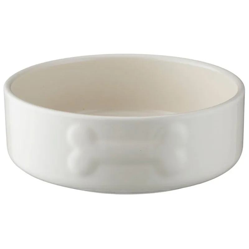 Cena promocyjna Miska dla psa PETWARE 15 cm, biała, kamionkowa, Mason Cash