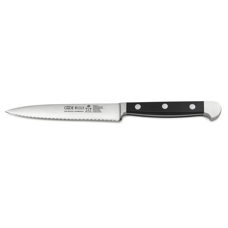 Darmowy zwrot Nóż do warzyw ALPHA POM 13 cm, czarny, Güde