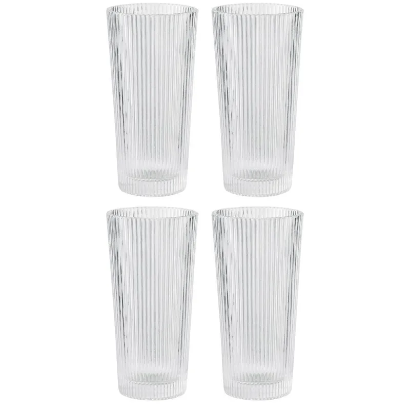 Darmowy zwrot Szklanki do long drinków PILASTRO 300 ml, zestaw 4 sztuk, przezroczyste, Stelton